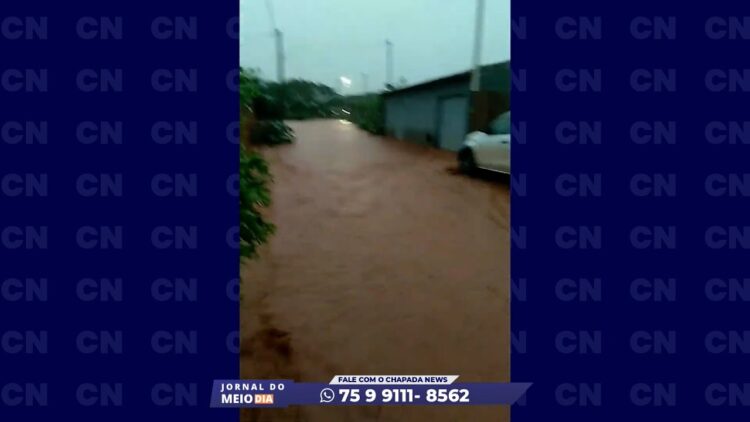 JMD: Chuvas intensas são registradas na Chapada nesta sexta-feira