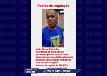 JMD: Familiar pede por regulação para paciente internado há mais de 15 dias no Hospital Regional da Chapada