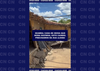 Seabra: Casa de idosa que mora sozinha está caindo. Precisamos da sua ajuda