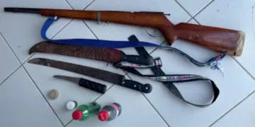 Polícia apreende arma e materiais após disparos em via pública na zona rural de Morro do Chapéu