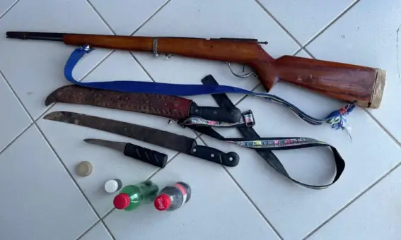 Polícia apreende arma e materiais após disparos em via pública na zona rural de Morro do Chapéu