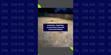 Chapada: Temporal alaga ruas e invade casas em Bonito