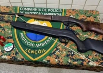 CIPPA Lençóis apreende armas durante fiscalização ambiental em Ruy Barbosa