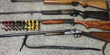 Em Ibitiara, espingardas e munições são apreendidas durante ação policial