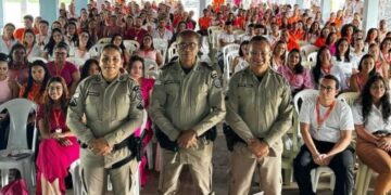 Polícia Militar ministra palestra sobre violência doméstica durante evento em Brotas de Macaúbas
