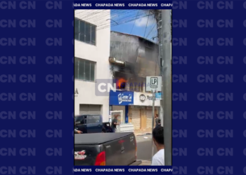 Seabra: comércio pega fogo na região central da cidade na manhã deste domingo; o incêndio já foi controlado