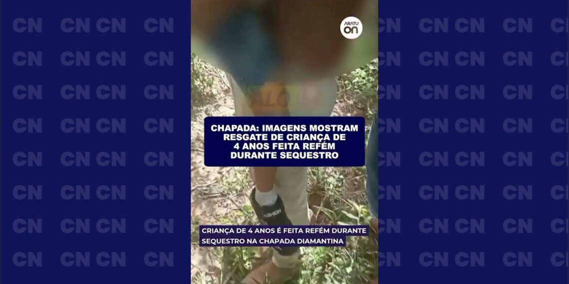 Chapada: Imagens mostram resgate de criança de 4 anos feita refém durante sequestro