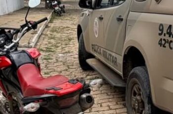 Palmeiras: Operação Força Total recupera motocicleta roubada no centro da cidade