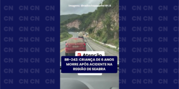 BR-242 : Criança de 6 anos morre após acidente na região de Seabra