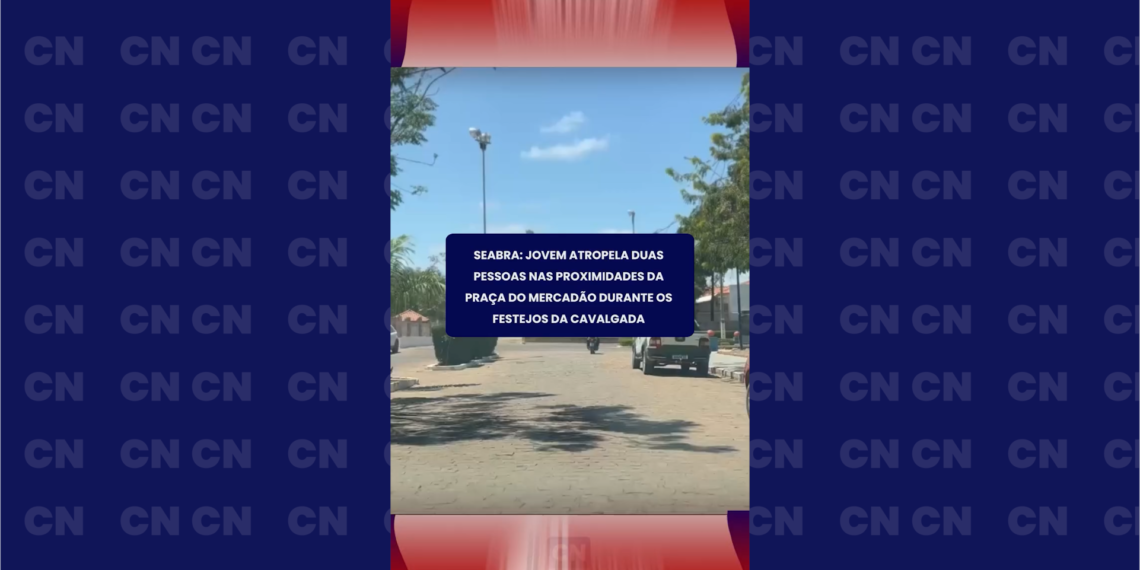 Seabra: Jovem atropela duas pessoas nas proximidades da Praça do Mercadão durante a Festa do Vaqueiro