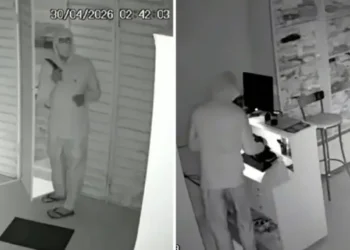 Câmeras flagram arrombamento e furto a loja no centro de Rio de Contas