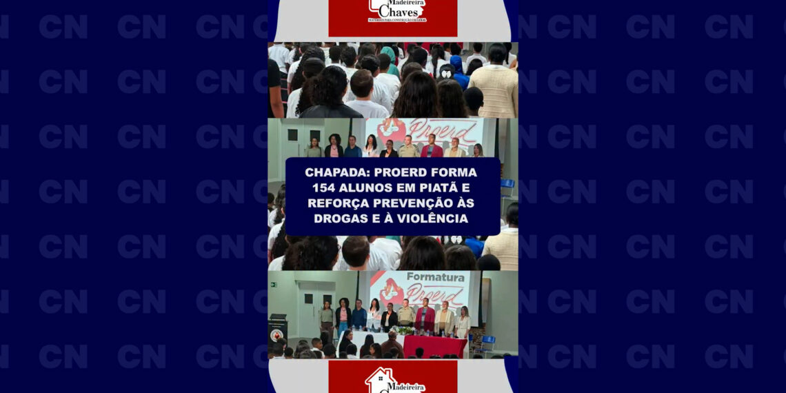 Chapada: Proerd forma 154 alunos em Piatã e reforça prevenção de drogas e violência