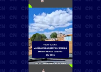 Souto Soares: moradores do distrito de segredo enfrentam mais de 15 dias sem água