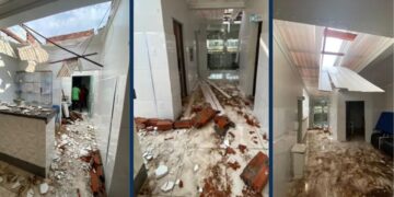 Temporal arranca teto de hospital de cidade na Chapada Diamantina
